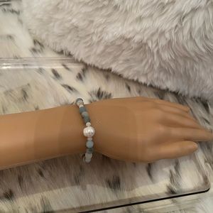 Frosted Amazonite Gemstone bracelet